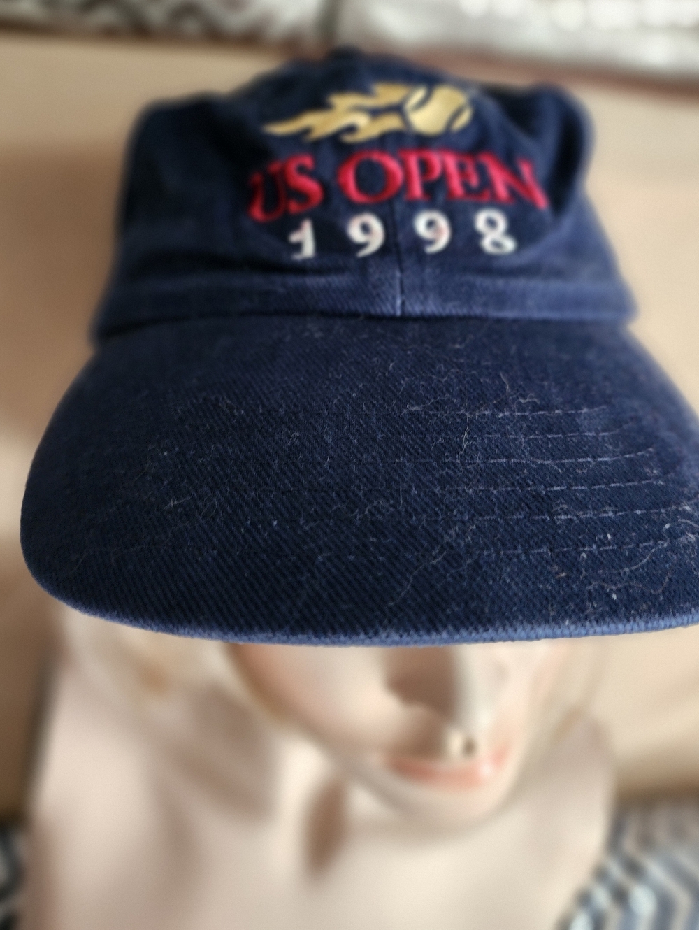 Vintage U S Tennis Open Navy Blue Cap-1998
